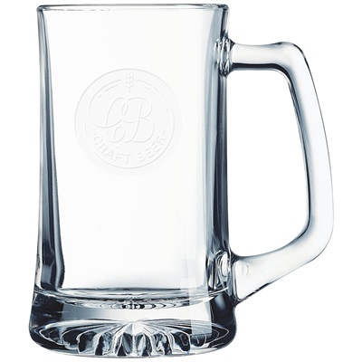 25 oz Glass Beer Mug with Custom Logo